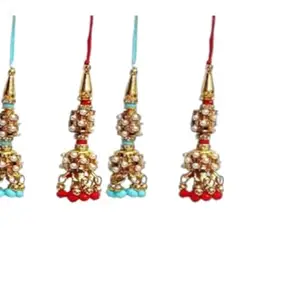 TOGLINE RED-SKY Lumba Set of 4 for Bhabhi Sister-In-Law, Rakhi for Bhabhi, Premium Lumba Rakhi for Rakshabandhan