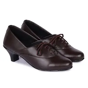 FURIOZZ Women Formal Heel Shoes MO33-Brown-37
