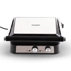 Crompton MaxCrisp 4 Slice Sandwich Maker 2000W with Timer and 180 Degrees Barbecue Grill price in India.