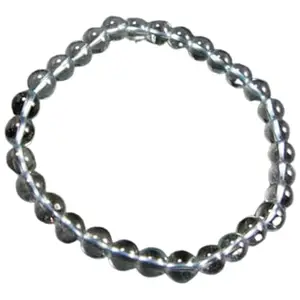 RRJEWELZ Natural Blue Topaz 8mm Round Shape Smooth Cut Beads 7 Inch Stretchable Bracelet For Men & Women. Unisex Bracelet For Healing, Meditation, Prosperity, Gift & Luck|STBR_RR_10451_7.0