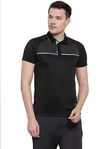 SG Polyester T-Shirt Men Polo PL4 Black XL, XL(Black)