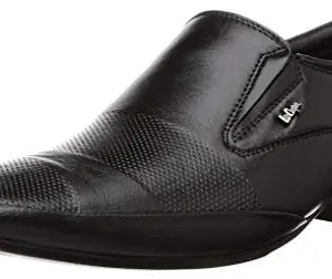 Lee Cooper Men Black Leather Formal Shoes-11 UK/India (45 EU) (LC1576BBLACK45)