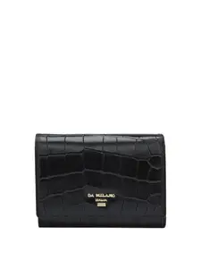 Da Milano Mini Leather Wallet for Women - Black