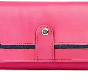 REEDOM FASHION Genuine Leather Women Travel, Evening/Party, Ethnic, Trendy, Formal Pink Genuine Leather Wallet (4 Card Slots) (Pink) (RF4622)