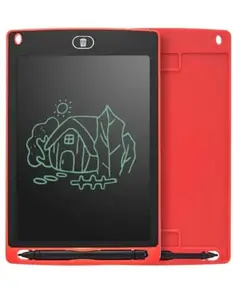 Magic Slate 8.5-inch LCD Writing Tablet with Stylus Pen, for Drawing, Playing, Noting by Kids & Adults, (red)