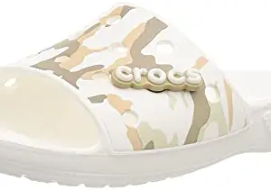 crocs Unisex Adult White/Multi Classic Slide 207280-94S-M11