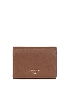 Da Milano Genuine Leather Brown Ladies Wallet (LW-OR-4010)