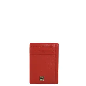 Da Milano Leather Card Holder for Men & for Women - Red