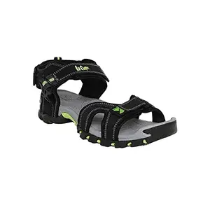 Lee Cooper Men's LC4599BR Black Sandal-6 Kids UK (LC4599BRBLK Lime)