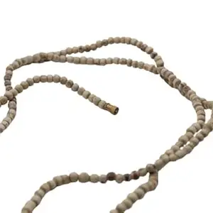 Dharmsaar Tulsi Beads Mala for Neck, Daily Use Small Size Tulsi Mala 108 Beads Original for men and women, Tulsi Kanthi Rosary Necklace 1 Round Small