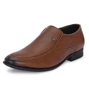 Centrino Formal Shoe for Men | Soft Cushioned Insole for All-Day Comfort | Stylish & Elegant Design | Perfect for Office, Business Casual & Formal Attire 7322-3_Tan_9
