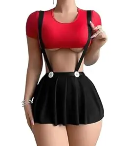 Black Pleated Mini Skirt for Women with Suspenders Button Detail Cute School Style Cosplay Skirt, Kawaii College Fashion Outfit, High Waist Adjustable Strap Skirt for Date Night, Valentine, Honeymoon