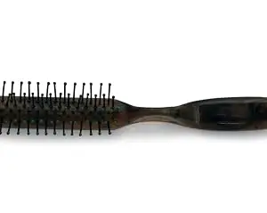 Professional Mini Paddle Hair Brush | Nylon Bristles Flat Hair Brush for Men & Women (Mottled Handle Design)
