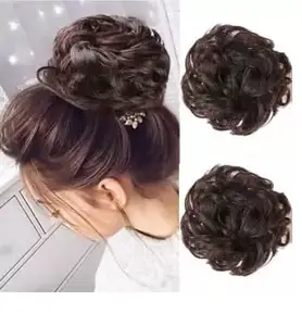 BOXO Ruffel Juda Hair Bun For Women And Girls Hair Styling Accessories - 1 pcs
