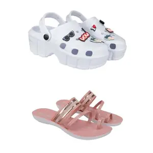 ZENWEAR Extra Soft Classic Casual wear with Ultra Soft Flexibility Technology Heels for Women's/Girl's(2013+1944)(5) Multicolor