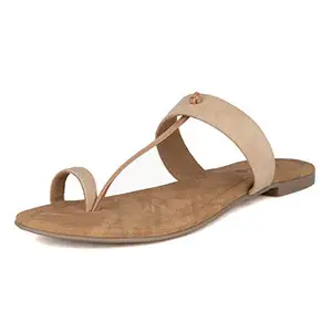 Soles Beige Fashion Sandals - 7 UK (40 EU) (190928F40)