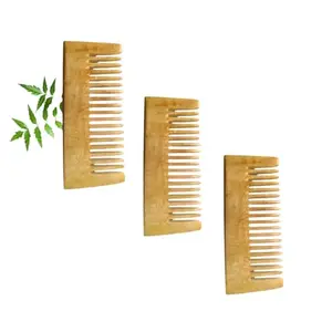 MICLAC Hair Growth and Hairfall Control | Small Wide tooth Shampoo comb for Men & Women 3Piece