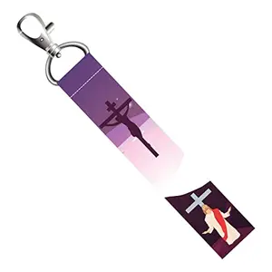 ISEE 360® God Jesus Lanyard Bag Tag with Swivel Lobster for Gift Luggage Bags Backpack Laptop Bags L X H 5 X 0.8 INCH