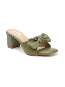 ELLE Women Fashion Sandal,Olive,UK-4