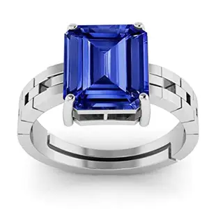 BALATANK Certified Unheated Untreatet 12.25 Ratti panchdhatu ring Silver Plated Ring Astrological Adjustable Ring Size 16-22 for Men and Women