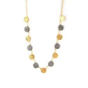 Shaya By Caratlane Hint Of Shimmer Confetti Necklace In Dual Plated 925 Silver For Women