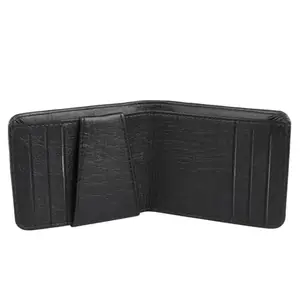 Dezire Crafts Men's PU Leather Bifold Wallet with Card Holder | 6 Card Slots, 2 Currency Compartments | Slim and Stylish Design | Available in Tan, Brown, Black (Black)