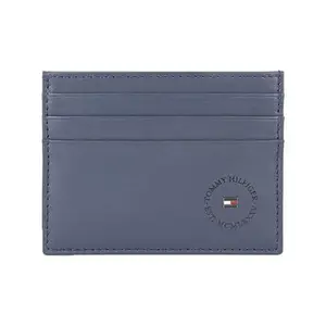 Tommy Hilfiger Floro Men Leather Card Holder - Navy