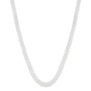 Beautiful Natural Gemstone Beaded Necklace For Women's & Girl's, Gift For Girlfriend, Wedding Gift, Love Gift (White Moonstone)