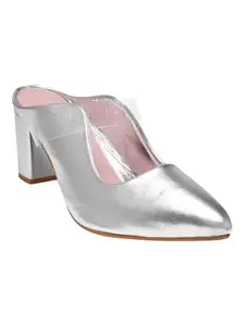 SELFIEE Comfortable Stylish Alluring Mules Light Weight Trendy Block Heels For Women & Girls