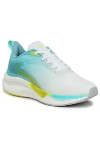 ABROS Vance Running Sports Shoes Breathable Upper Mesh with Eva Sole Memory Foam Insole Casual Walking & Gym Shoes for Mens (White/Mist 8)