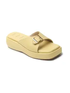 ELLE Women Sandal,Yellow,UK-7