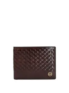 Da Milano Genuine Leather Brown Bifold Mens Wallet with Multicard Slot (10134B)