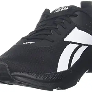 Reebok Men Synthetic Runway Running Shoes Black - White UK 7