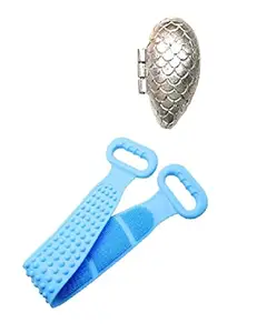 Urban Buy Alum. Momo with Scrub Belt, Pack of 2 (Multicolour)