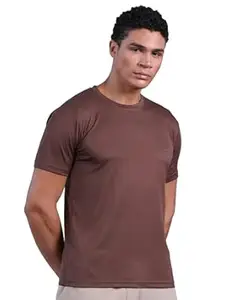 CHKOKKO Gym T Shirts for Men Workout Activewear Solid Quick Dry Sports Tshirt for man Breathable Lightweight Half Sleeve Regular Fit Round Neck Running Boys T Shirt