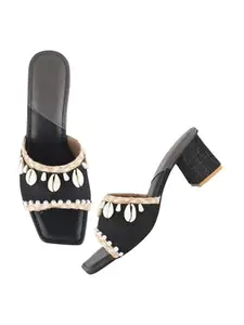 SilverArrow Women's Walk tall, feel bold Heel Sandal Black 8 UK