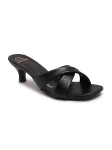 Carlton London Women Sandal,BLACK,UK-3