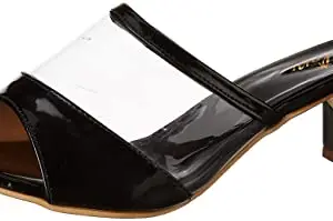 WalkTrendy Womens Black Sandals With Heels - 2 Uk (Wtwhs666_Black_5)