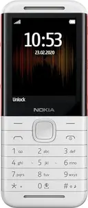 Nokia 5310 Dual SIM Keypad Phone with MP3 Player, Wireless FM Radio and Rear Camera with Flash | White/Red price in India.