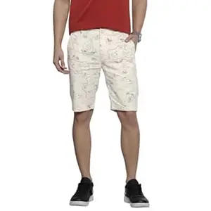 The Indian Garage Co Men Slim Fit Printed Mid-Rise Shorts
