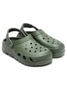 BERSACHE Extra Soft Classic Casual with Regular wear with Ultra Soft & Flexibility Technology Clog for Men's & Boy's (Green, UK Footwear Size System, Adult, Men, Numeric, Medium, 7)