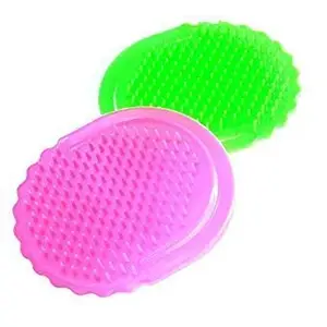 Orgo Dream_(Pack of 3pc) Round Fingers Pocket Hair Scalp Massage Comb Brush| Round pocket Hair comb Multi color- (Color may vary)
