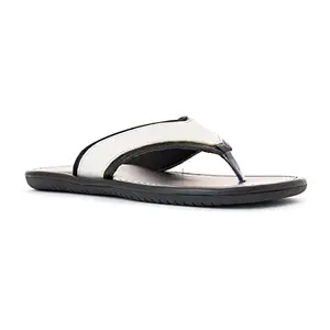 Khadim's White Flip Flops for Men (Size - 6)