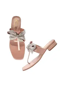 Shoetopia Women's Girls-Heel-319 Heeled Sandal-5 Kids UK (Girls-Heel-319-Peach)-EU38
