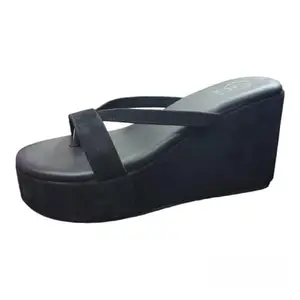 GLO GLAMP Stylish Wedge Heel Slip On Type Women's Sandal (Size_35)
