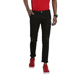 The Indian Garage Co Men Slim Fit Solid Mid-Rise Stretchable Jeans