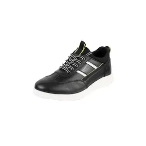 Metro Men's Black Causal Leather Shoes UK/8 EU/42(71-347)