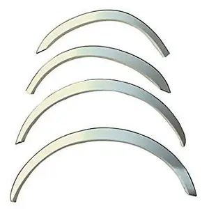 Automaze Stainless Steel Wheel Arch Chrome Fender Lining Trim Moulding For Toyota Innova 2014-2016 2nd Gen