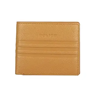 POLICE Rapido Men's Leather Coin ID Wallet (Camel)