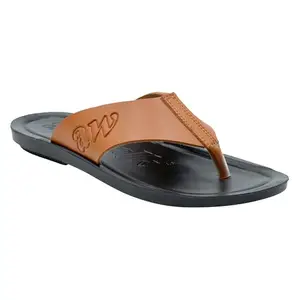 AEROWALK Stylish T-Shape Fashion Slipper for Men | Comfortable | Lightweight | Anti Skid | Casual Office Footwear(NVAN)